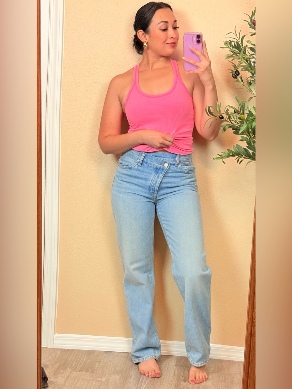 Madewell | Low Slung Straight Light Wash High-Rise Straight Jeans